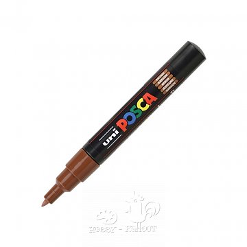 Akrylové popisovače Posca 0,7 - 1 mm hnědý