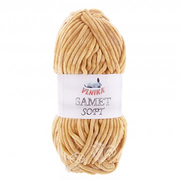 Příze Samet Soft žinylková - hnědá světlá
