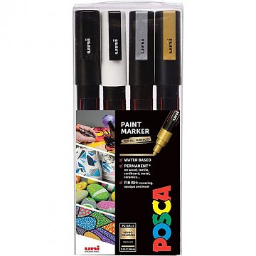 Akrylové popisovače Posca sada 4 ks,pr. 1,8 - 2,5 mm