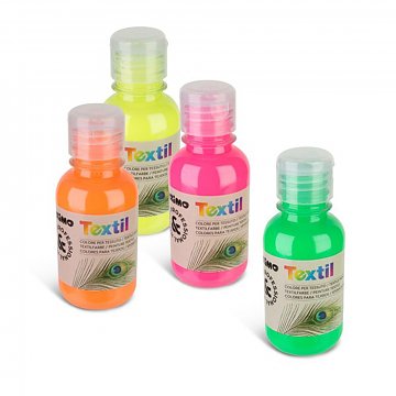 Barvy na textil 125 ml Primo - růžová fluorescenční