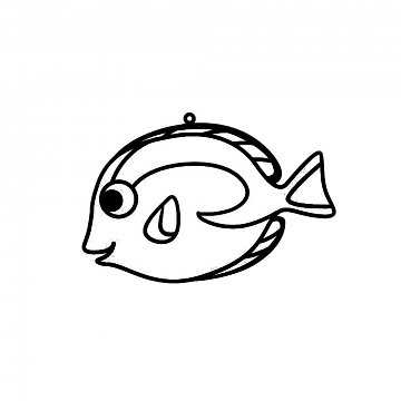 Plastová předloha ryba Dory