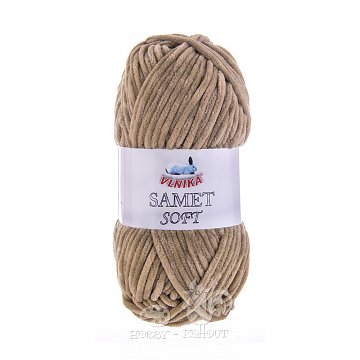 Příze Samet Soft žinylková - hnědá