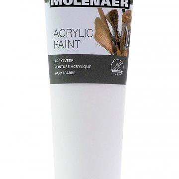 Akrylová barva 250 ml bílá