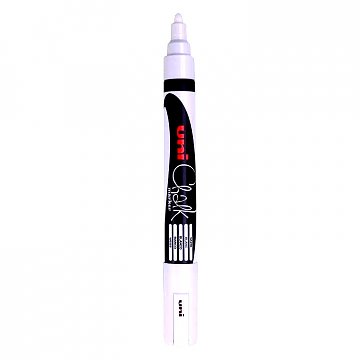 Křídový popisovač UNI chalk na tabule 2,5 mm - bílý