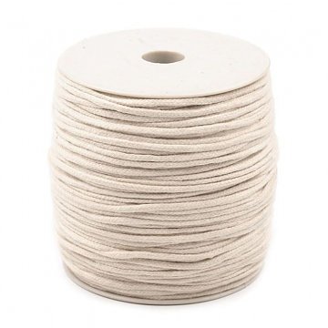 Knoty na svíčky 100 m a šňůra na drhání macramé 3 mm - cívka