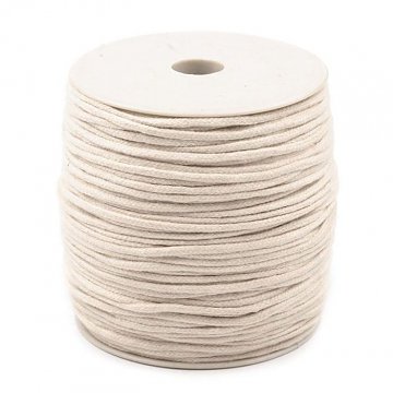 Knoty na svíčky 100 m a šňůra na drhání macramé 2 mm - cívka