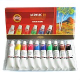 Akrylové barvy Koh-i-noor sada 10 x 16 ml