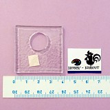 Sklíčka na šperky - ČTVEREC 4x4cm
