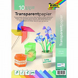 Barevné transparentní papíry 115g Folia A4 - sada 10 ks