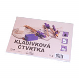 A4 Čtvrtky kladívkové - karton bílý 10 ks 250g /m2