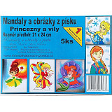 Obrázky z písku 5 ks - Princezny a víly
