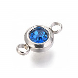CHIR korálek spojovací 12x6mm - modrý