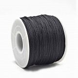 Nylonová šňůrka 1 mm, délka 5 m - černá