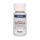 Barvy nezažehlovací na textil a sítotisk - metalická bílá 50 ml