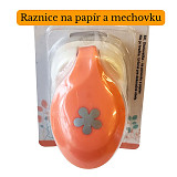 Děrovačka na papír a mechovou gumu - Kytička 1,6 cm