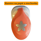 Děrovačka na papír a mechovou gumu - Květina 2,5 cm