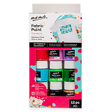 Barvy na textil Mont Marte - sada 12 x 20 ml
