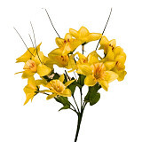 Dekorace - narcisky pugét 25 cm