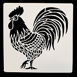 Šablony na malování: kohout 15 x 15 cm