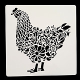 Šablony na malování: slepice 15 x 15 cm
