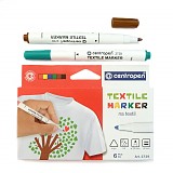Centropen fixy na textil - sada 6 ks