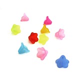 Kytičky plastové barevné 15x10 mm - 20 ks mix