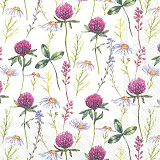 Ubrousek na decoupage - vzor 0708 jetel, louka doprodej