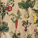 Ubrousek na decoupage - vzor 0715 zelenina natur