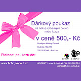 500 Kč - DÁRKOVÝ POUKAZ