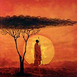 Ubrousek na decoupage - vzor 3304 Afrika, západ slunce
