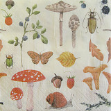 Ubrousek na decoupage - vzor 2703 houby