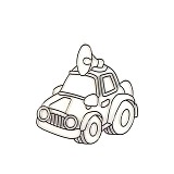Plastová předloha auto