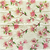 Ubrousek na decoupage - vzor 0704 kvetoucí magnólie