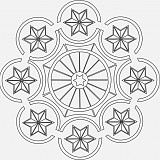 Mandala B 21x21 cm č. 65
