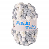 Příze Maxi Teddy - bílošedá