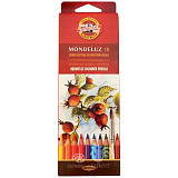 Akvarelové pastelky Mondeluz 18 ks