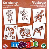 Šablony papírové - 6 ks Etno