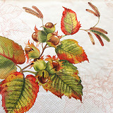 Ubrousek na decoupage - vzor 2606 podzim oříšky