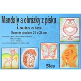 Obrázky z písku 5 ks - Louka a les