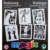 Šablony papírové - 6 ks Horror