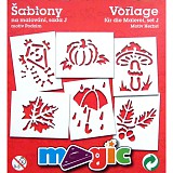 Šablony papírové - 6 ks Podzim