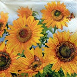 Ubrousek na decoupage - vzor 0302 slunečnice