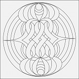 Mandala B 21x21 cm č. 40