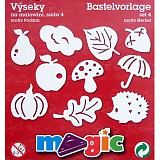 Šablony papírové výseky - 10 ks Podzim