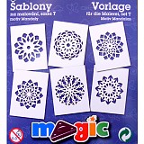 Šablony papírové - 6 ks Mandaly