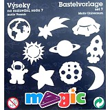 Šablony papírové výseky - 10 ks Vesmír