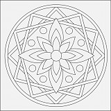 Mandala B 21x21 cm č. 3