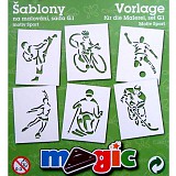 Šablony papírové - 6 ks Sport