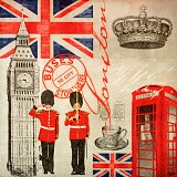 Ubrousek na decoupage - vzor 1902 London