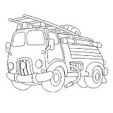 Obrázek pro děti B/A 2 hasičské auto
